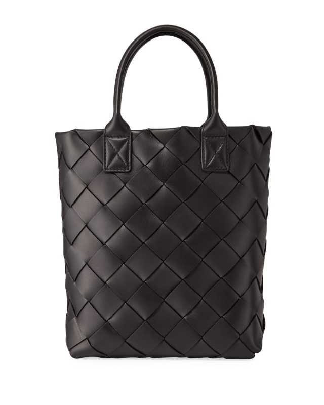 Intrecciato Leather Cabat Tote Bag